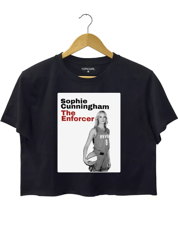 Sophie Cunningham The Enforcer Crop Top sold by Topic Girl
