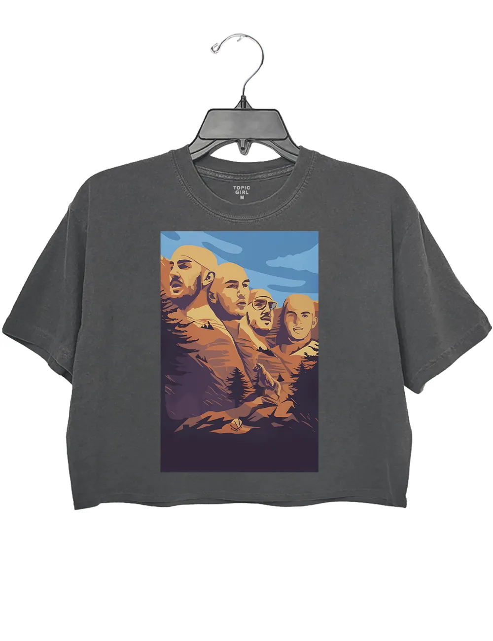 Alex Carso ount Rushmore Crop Top sold by Topic Girl