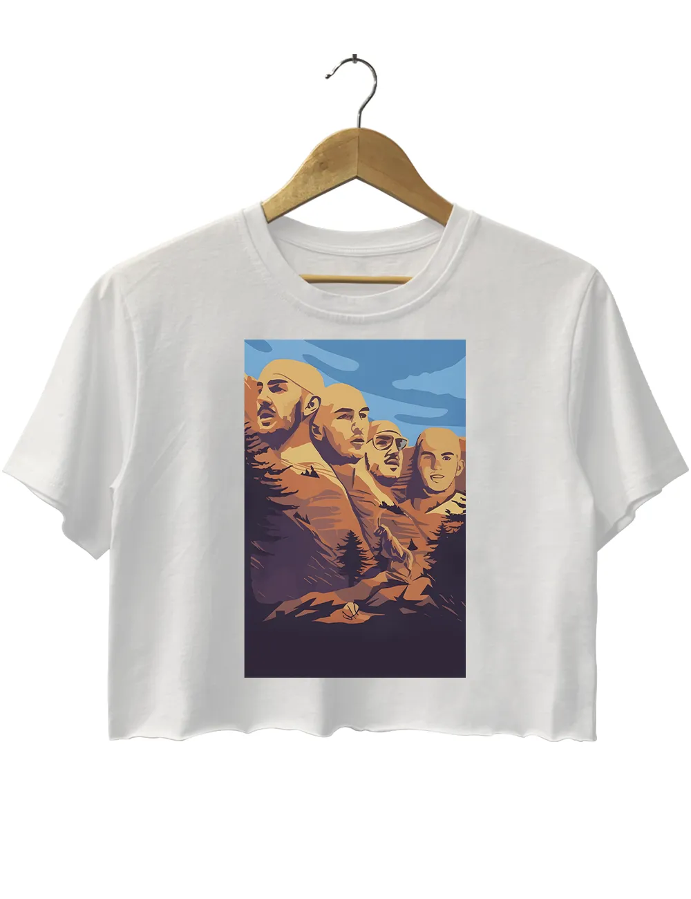 Alex Carso ount Rushmore Crop Top sold by Topic Girl product image thumbnail 2