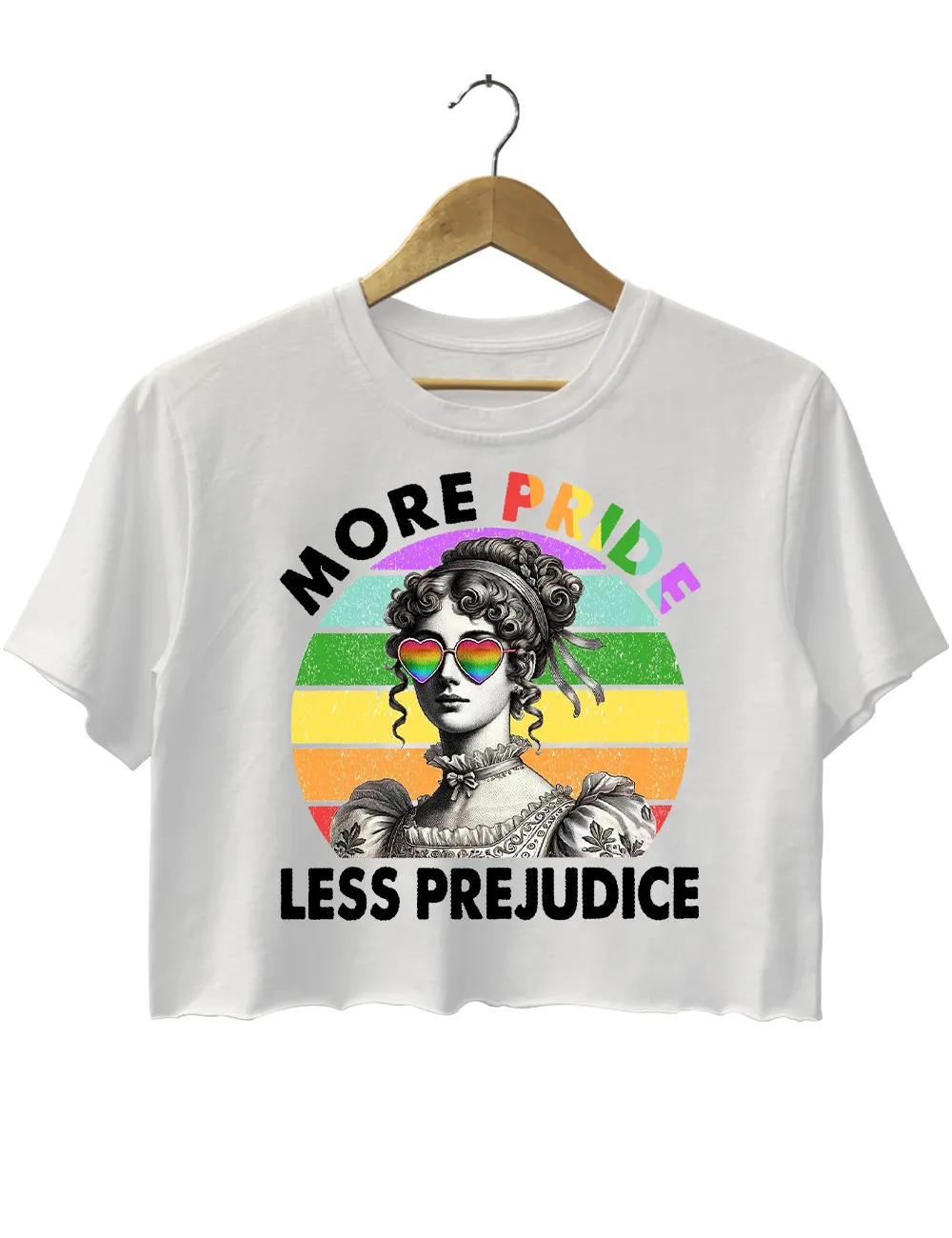 More Pride Less Prejudice Crop Top sold by Topic Girl product image thumbnail 3