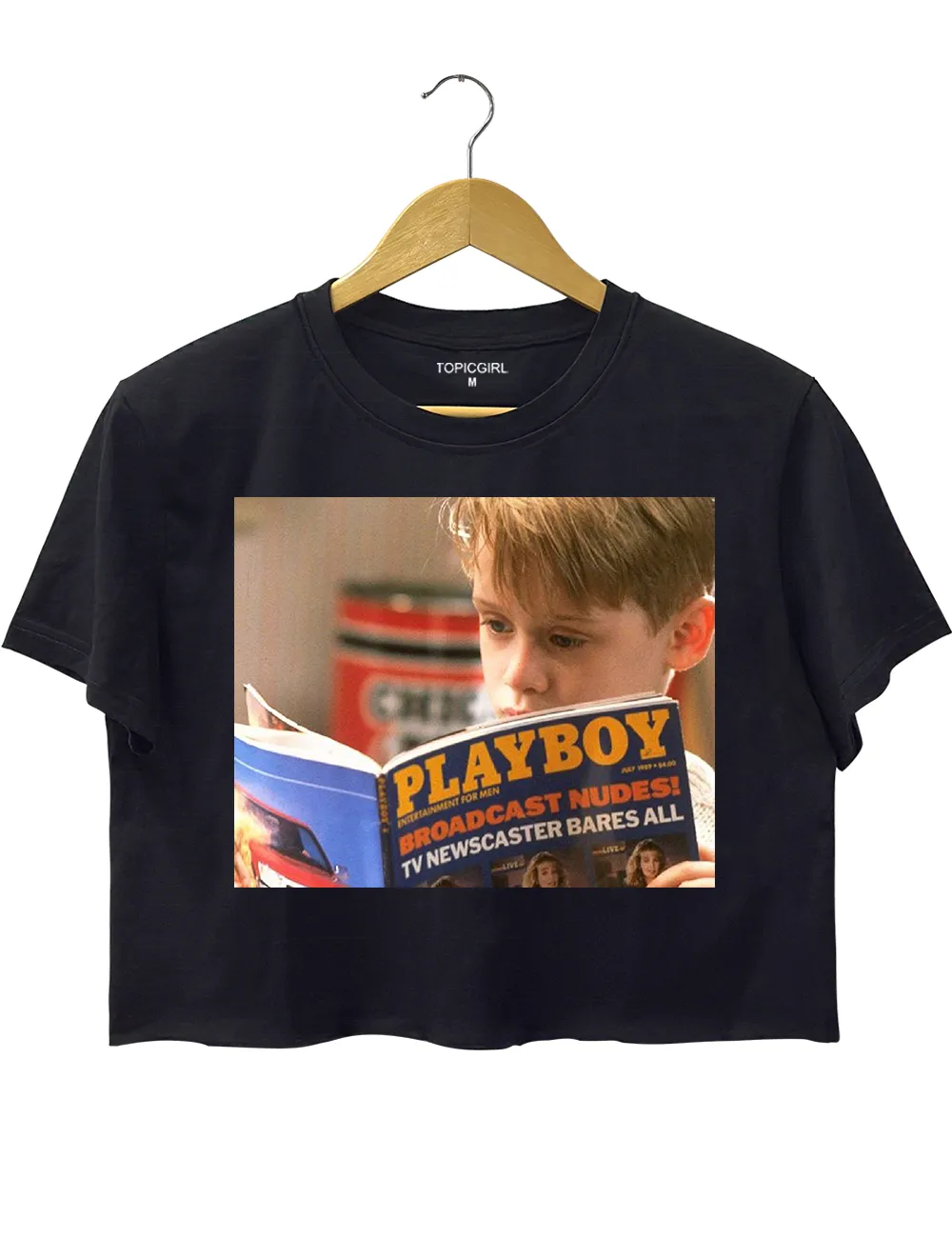 Home Alone Crop Top sold by Topic Girl