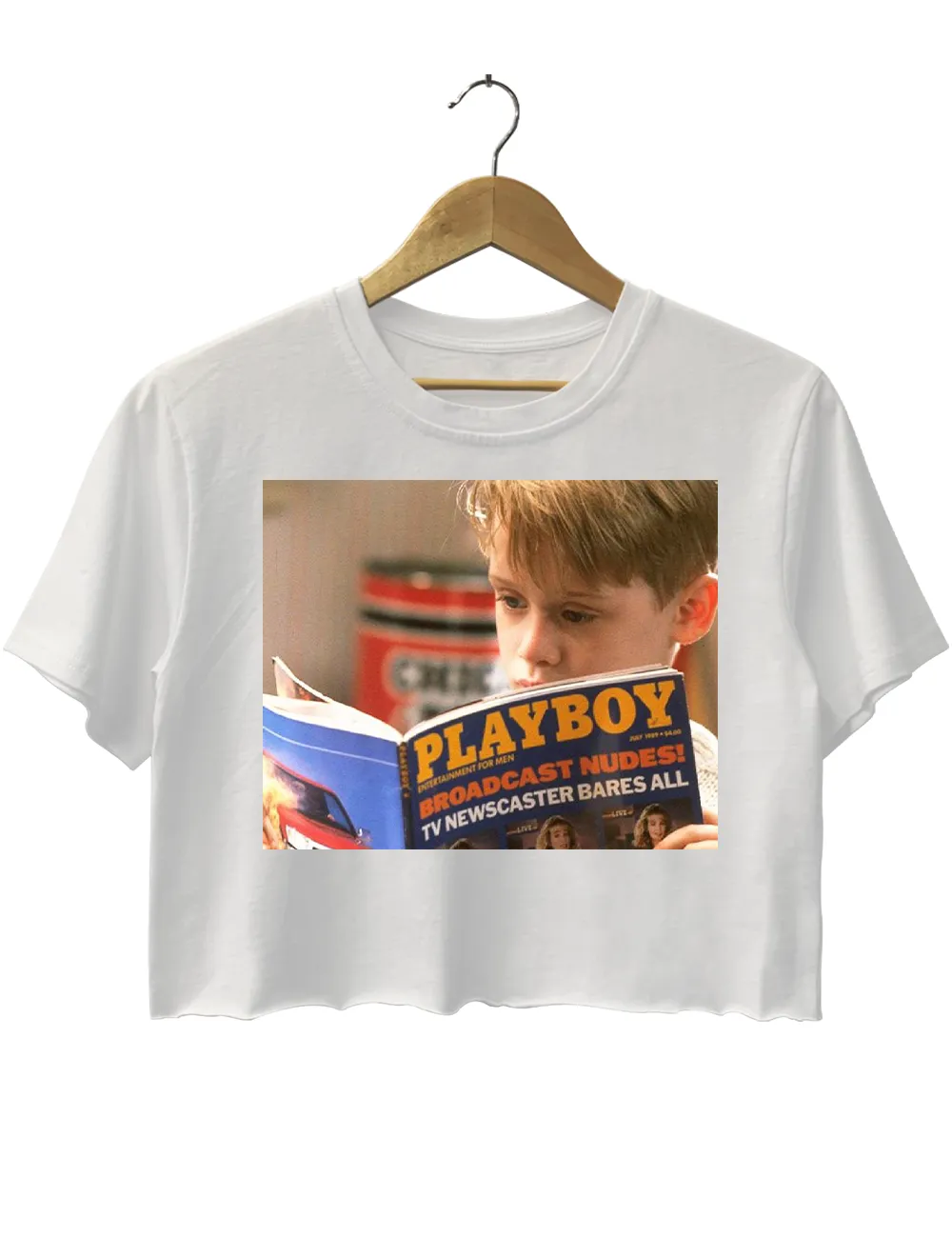 Home Alone Crop Top sold by Topic Girl product image thumbnail 3