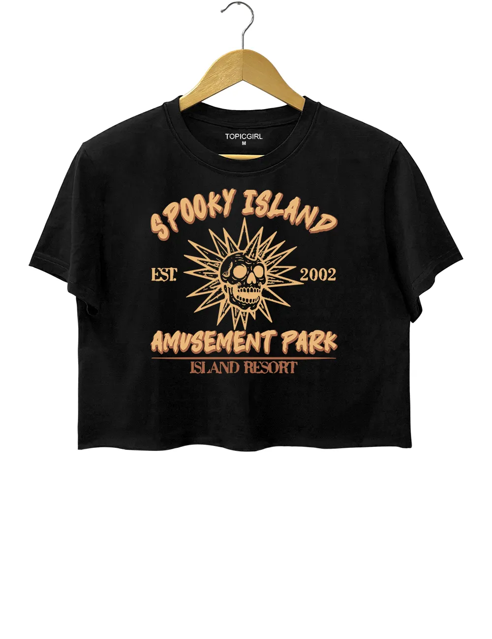 Funny Halloween Skeleton Crop Top sold by Topic Girl product image thumbnail 2