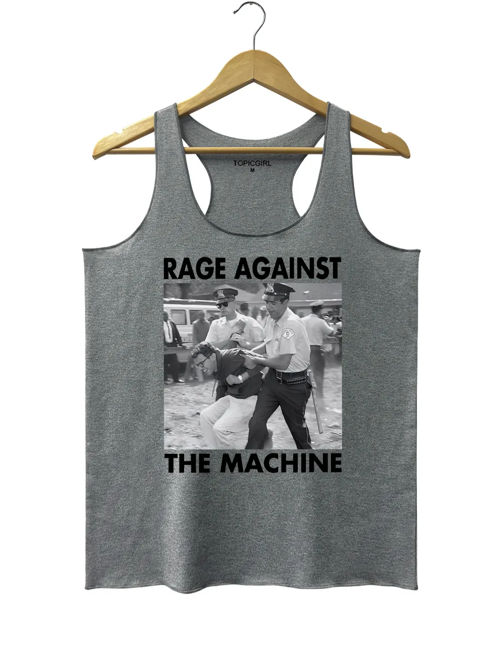 1963 Arrest Bernie Sanders Crop Tank Top sold by Topic Girl product image thumbnail 4