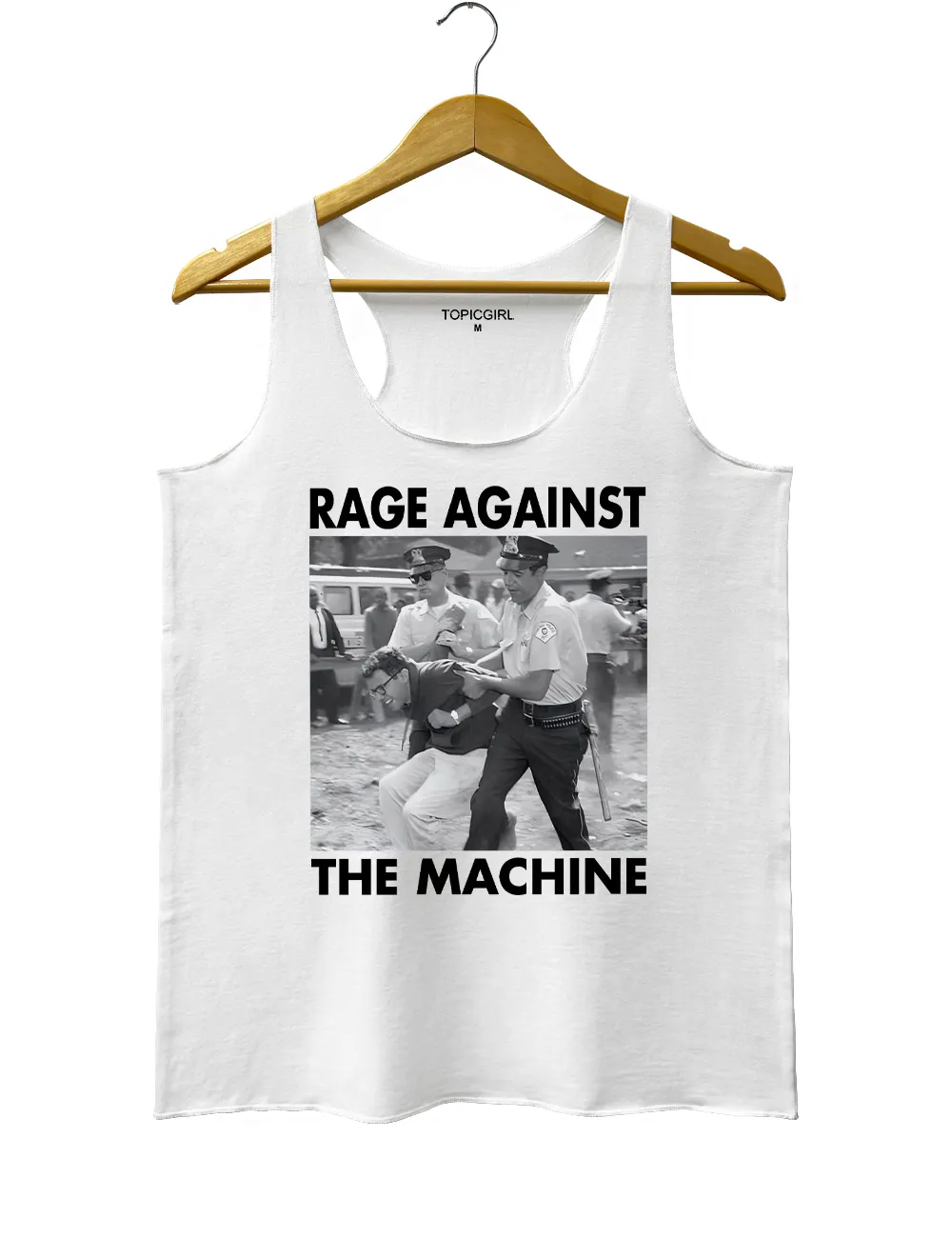 1963 Arrest Bernie Sanders Crop Tank Top sold by Topic Girl product image thumbnail 5