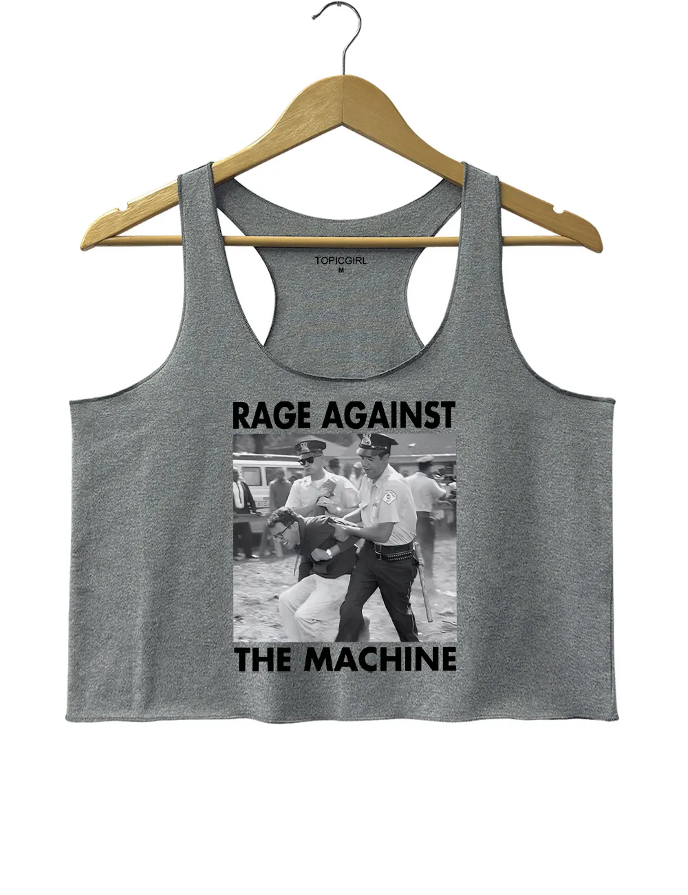 1963 Arrest Bernie Sanders Crop Tank Top sold by Topic Girl