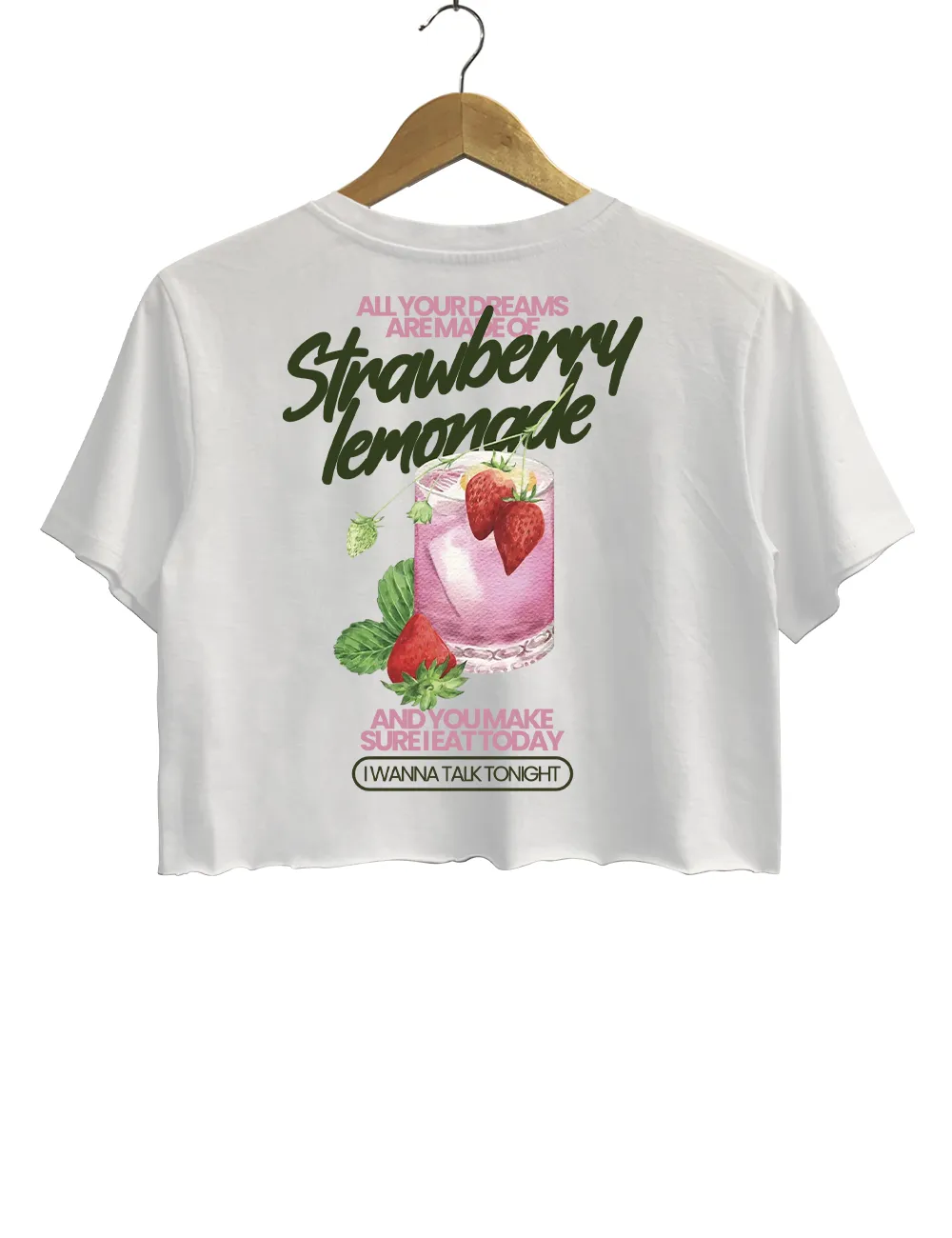 Strawberry Lemonade Definitely Maybe Morning Glory Manchester Gallagher Brothers Crop Top sold by Topic Girl product image thumbnail 3
