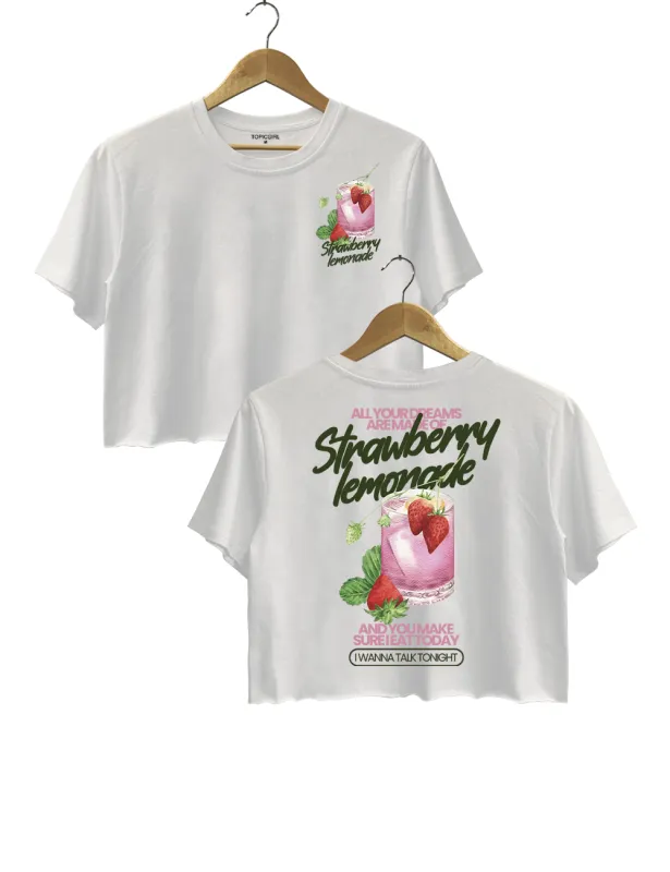 Strawberry Lemonade Definitely Maybe Morning Glory Manchester Gallagher Brothers Crop Top sold by Topic Girl