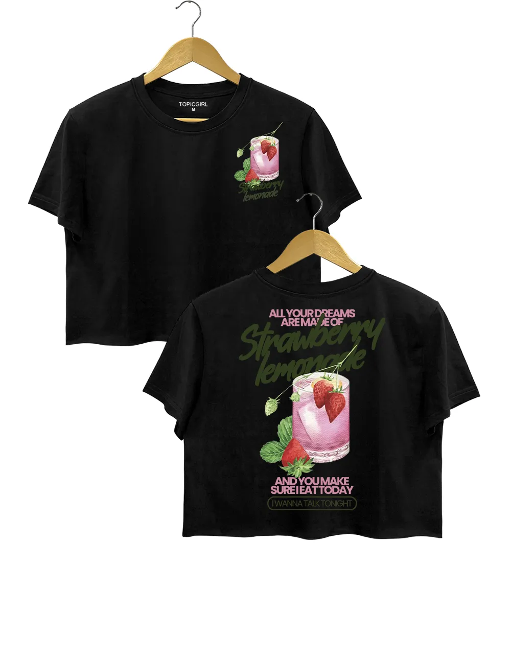 Strawberry Lemonade Definitely Maybe Morning Glory Manchester Gallagher Brothers Crop Top sold by Topic Girl product image thumbnail 4