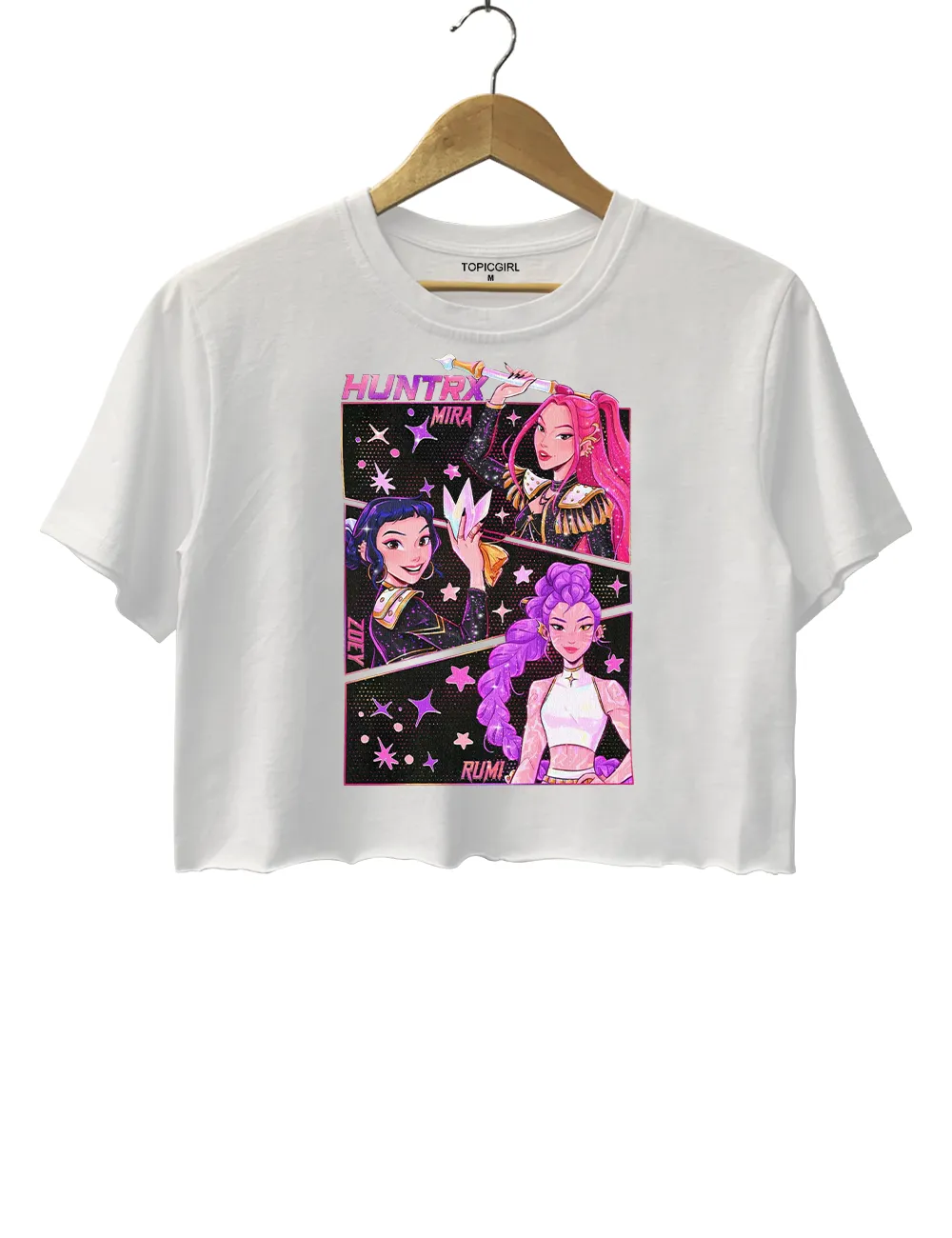 Kpop Demon Hunters Funny Crop Top sold by Topic Girl product image thumbnail 2