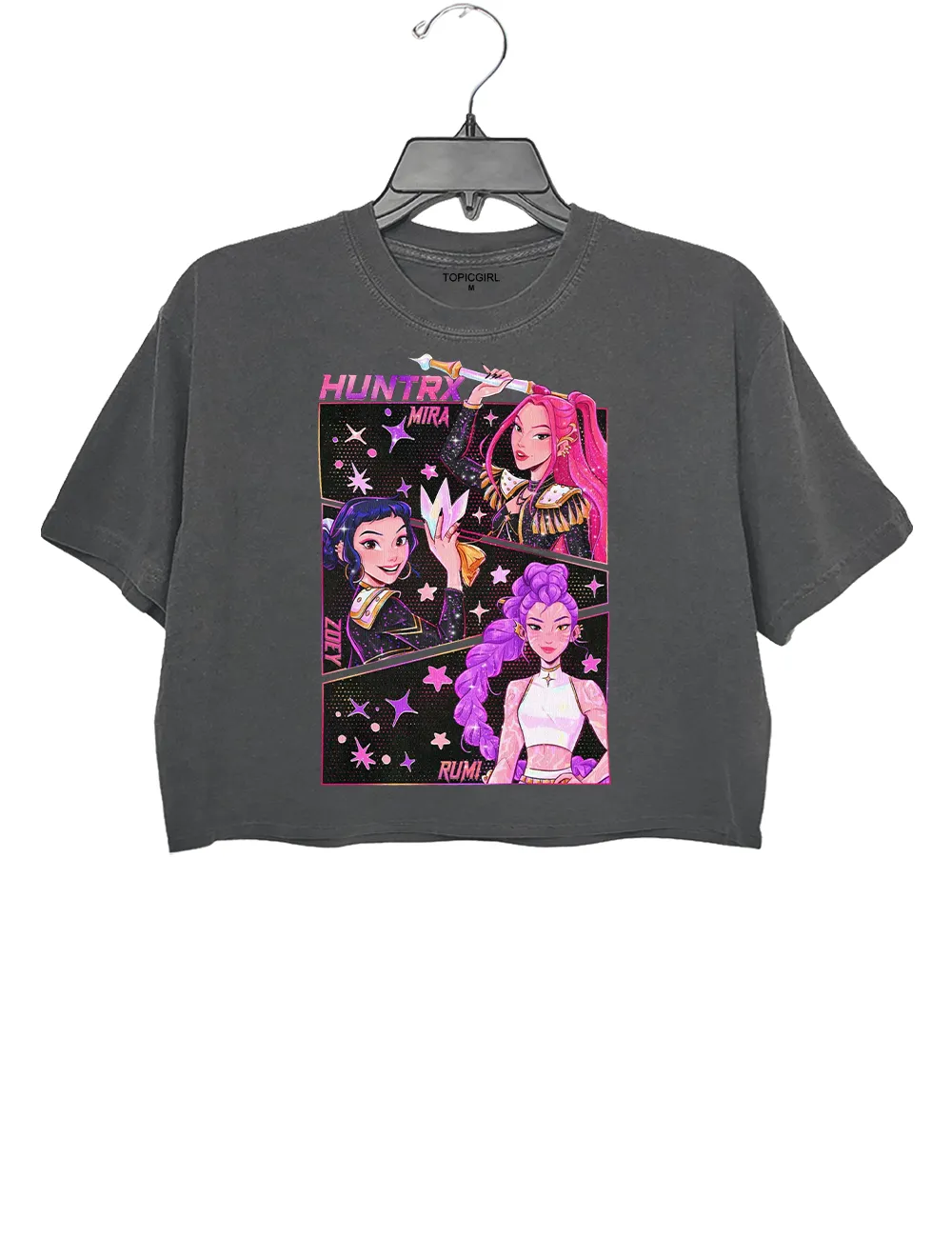 Kpop Demon Hunters Funny Crop Top sold by Topic Girl product image thumbnail 5