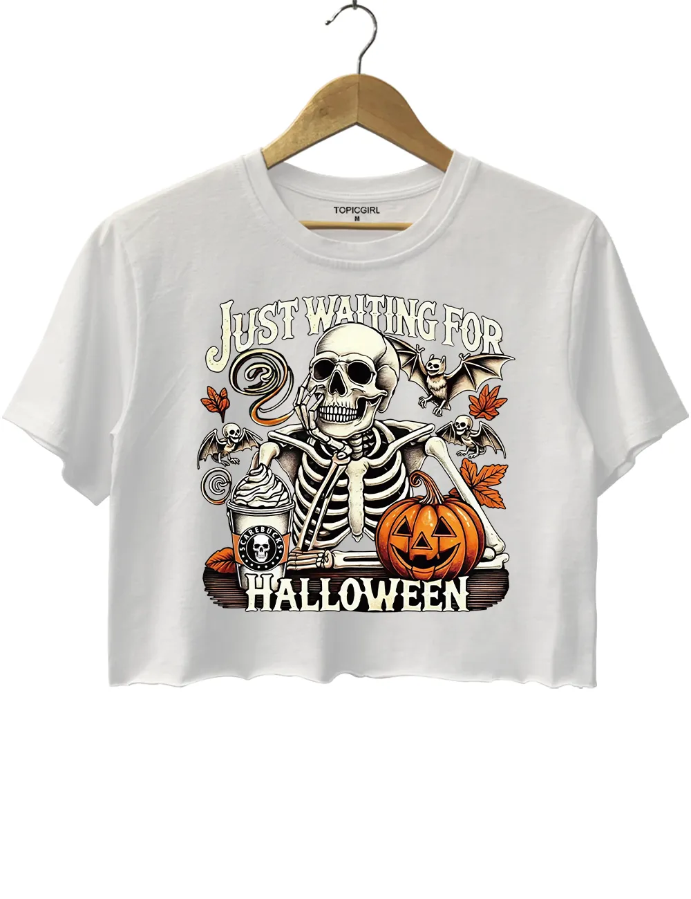 Just Waiting for Halloween Crop Top sold by Topic Girl product image thumbnail 2