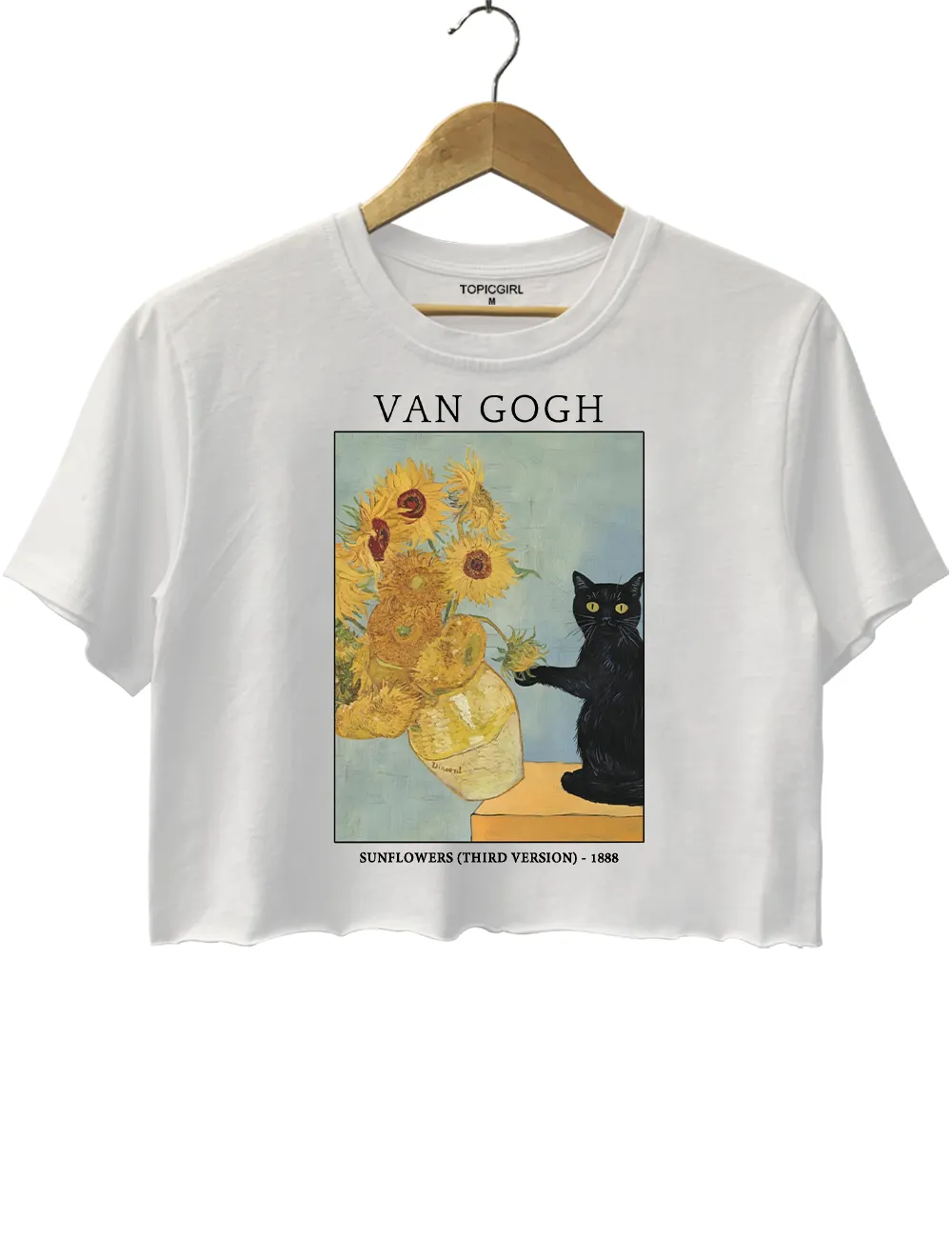 Funny Cat Crop Top sold by Topic Girl