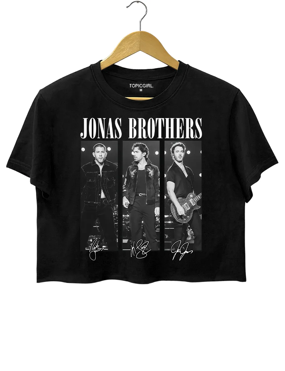 Jonas Bros 20th Annivesr Tour 2025 Crop Top sold by Topic Girl product image thumbnail 3