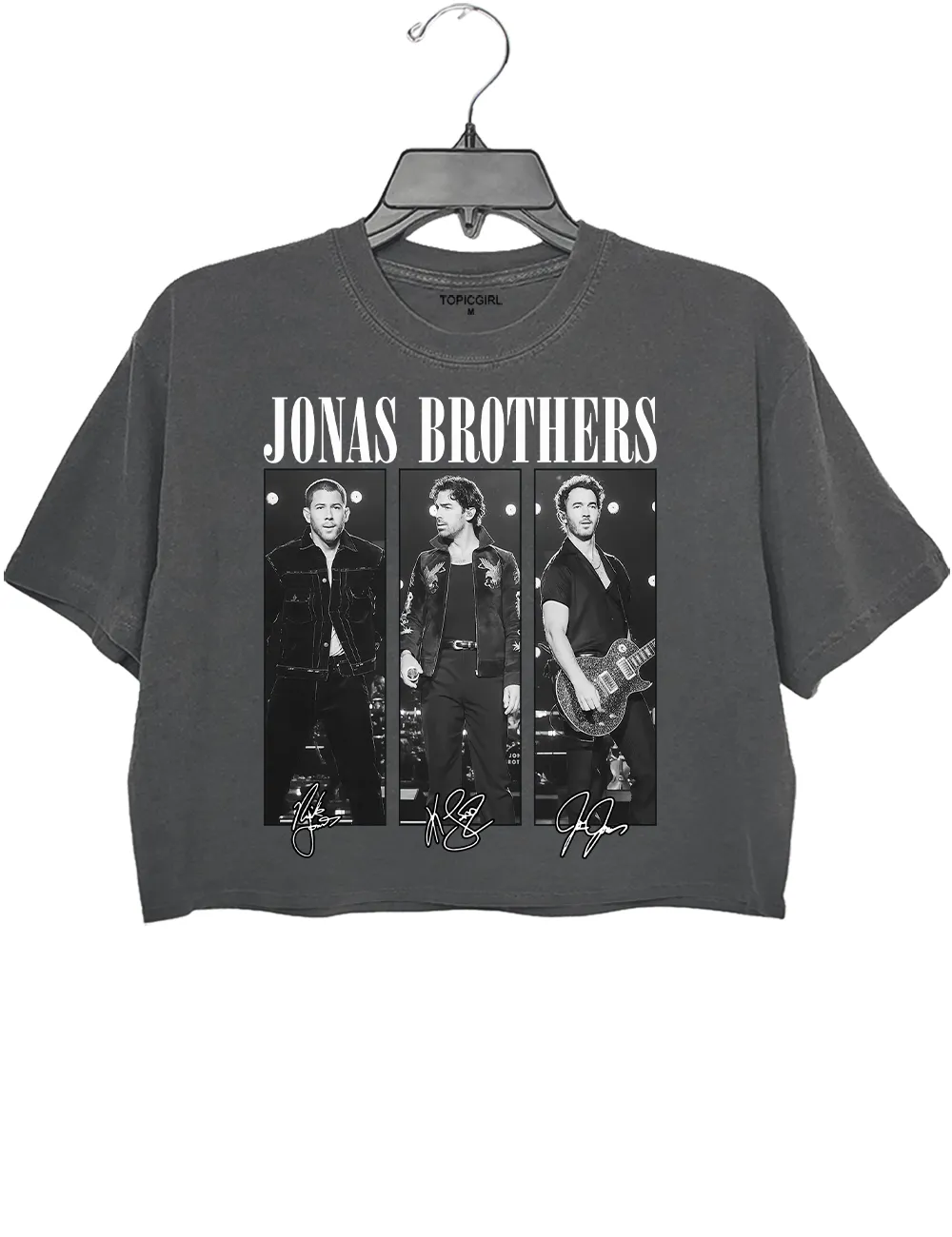 Jonas Bros 20th Annivesr Tour 2025 Crop Top sold by Topic Girl product image thumbnail 2