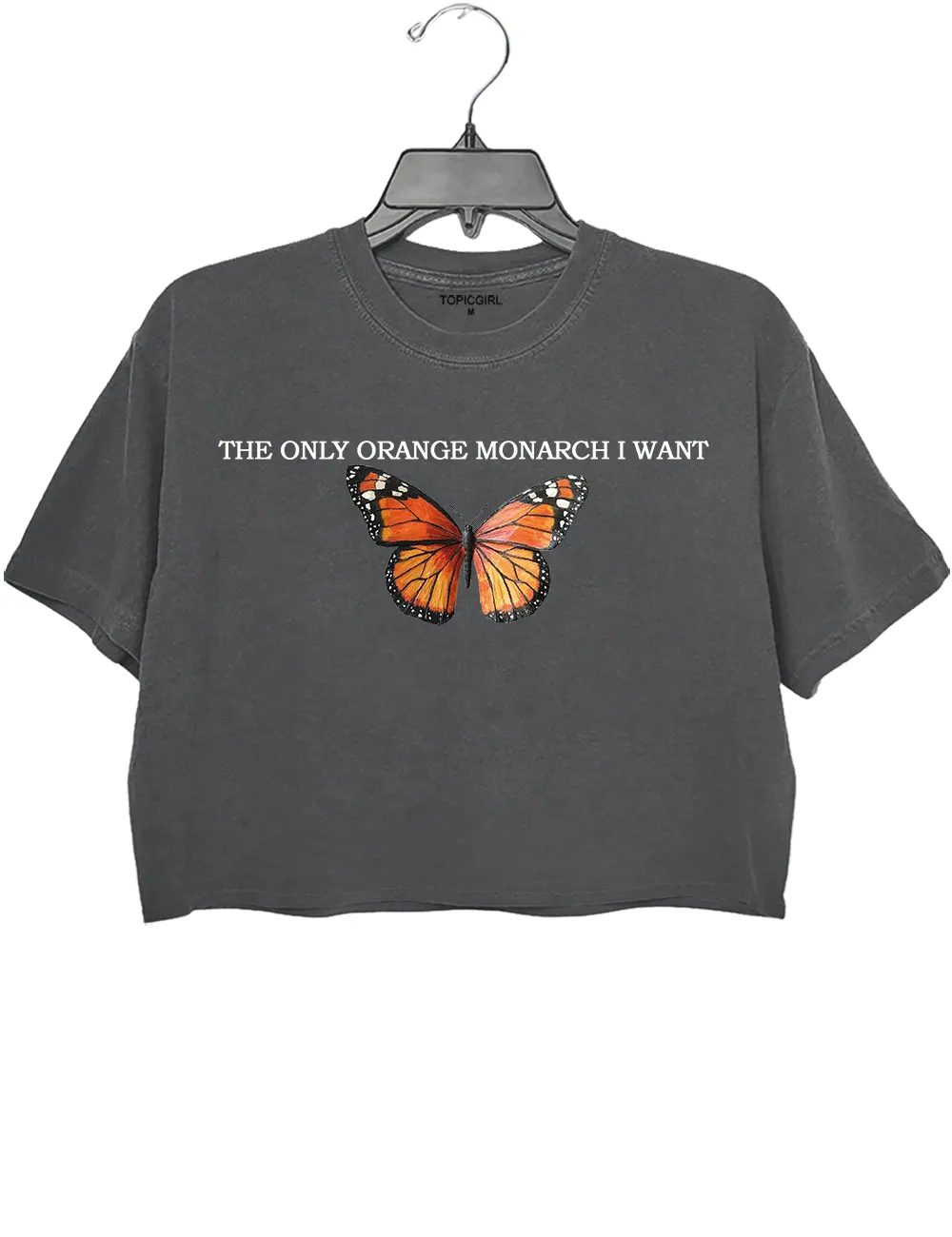 The Only Orange Monarch l Want Crop Top sold by Topic Girl product image thumbnail 2