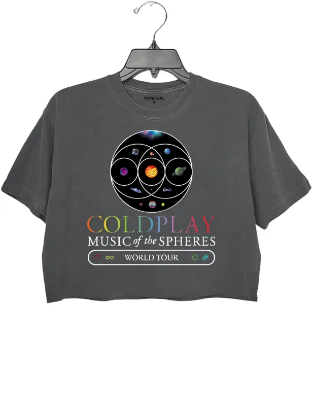 Cold Concert Star Galaxy Crop Top sold by Topic Girl