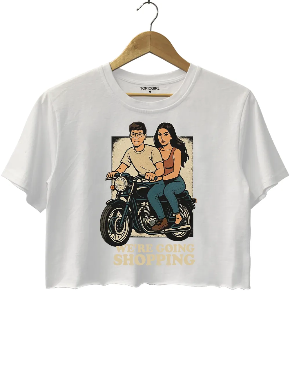 Km K & Sam A Going shopping Crop Top sold by Topic Girl product image thumbnail 2