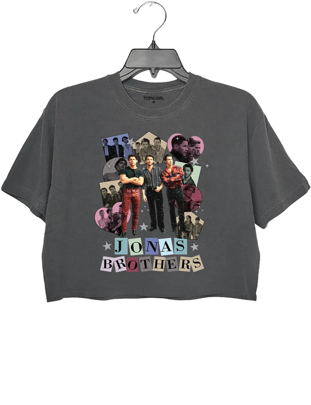 Retro Jonas Brothers Crop Top sold by Topic Girl product image thumbnail 2
