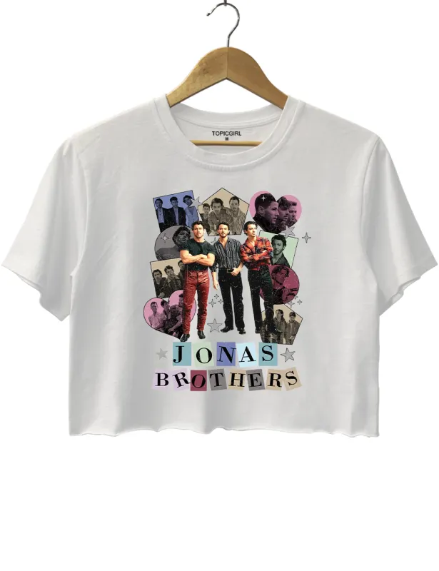 Retro Jonas Brothers Crop Top made by Topic Girl