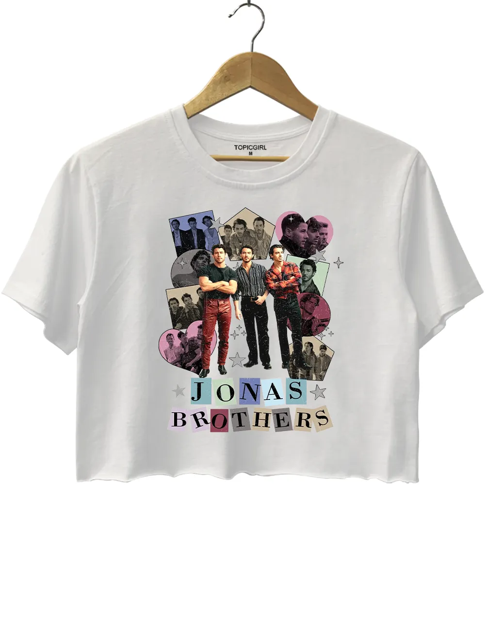 Retro Jonas Brothers Crop Top sold by Topic Girl