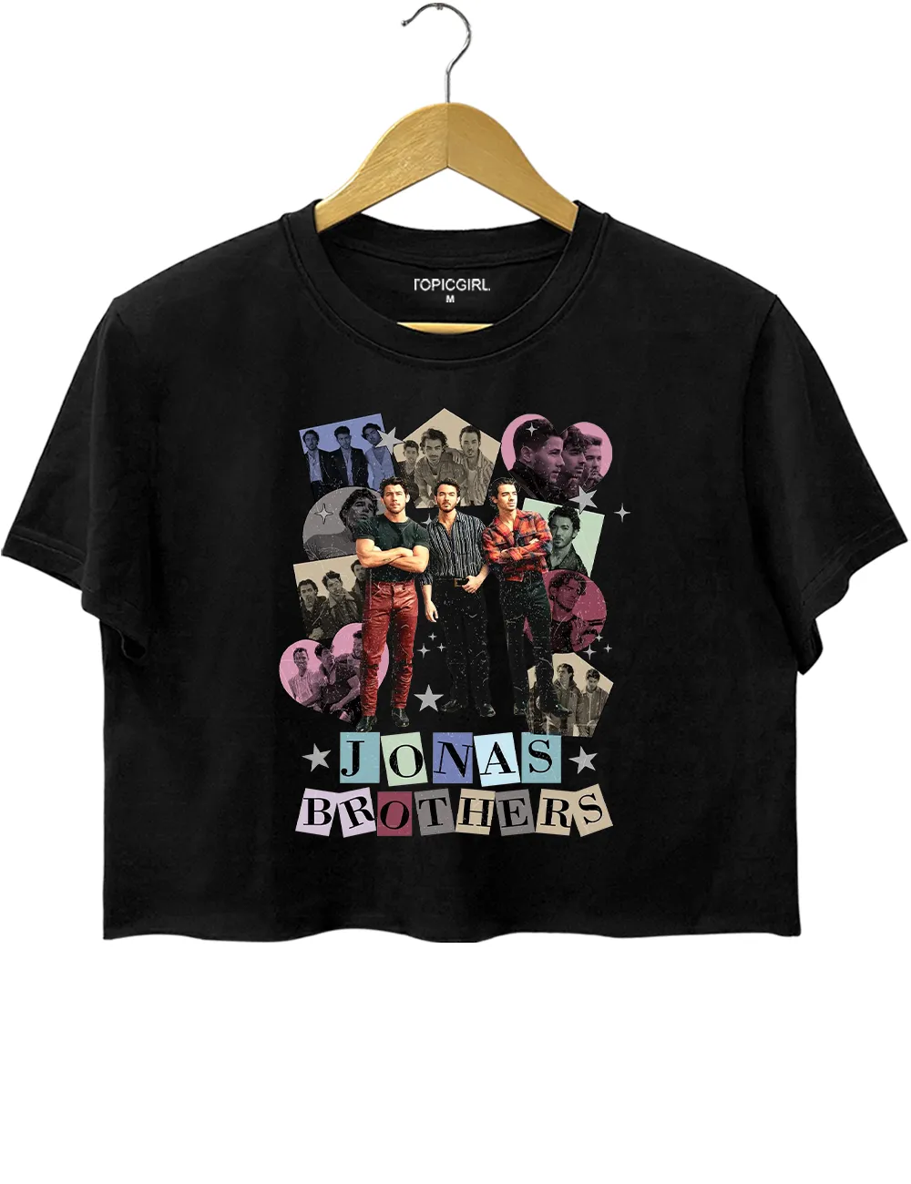 Retro Jonas Brothers Crop Top sold by Topic Girl product image thumbnail 3