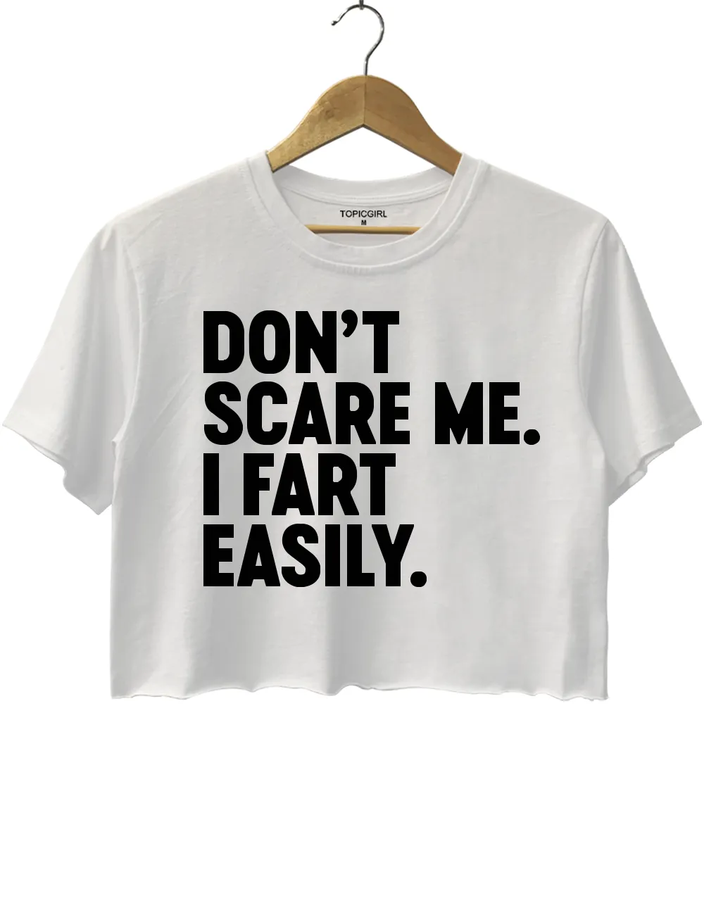 Don't Scare Me l Fart Easily Crop Top sold by Topic Girl product image thumbnail 2