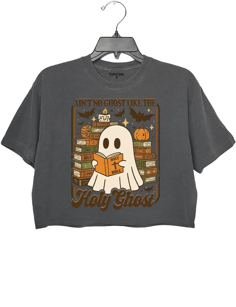 Ain't No Ghost Like the Holy Ghost Crop Top sold by Topic Girl product image thumbnail 3
