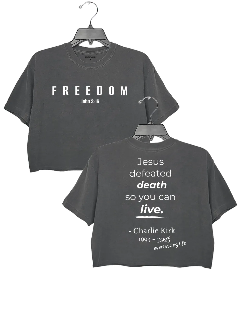 Charlie Kirk Everlasting Life sold by Topic Girl product image thumbnail 2