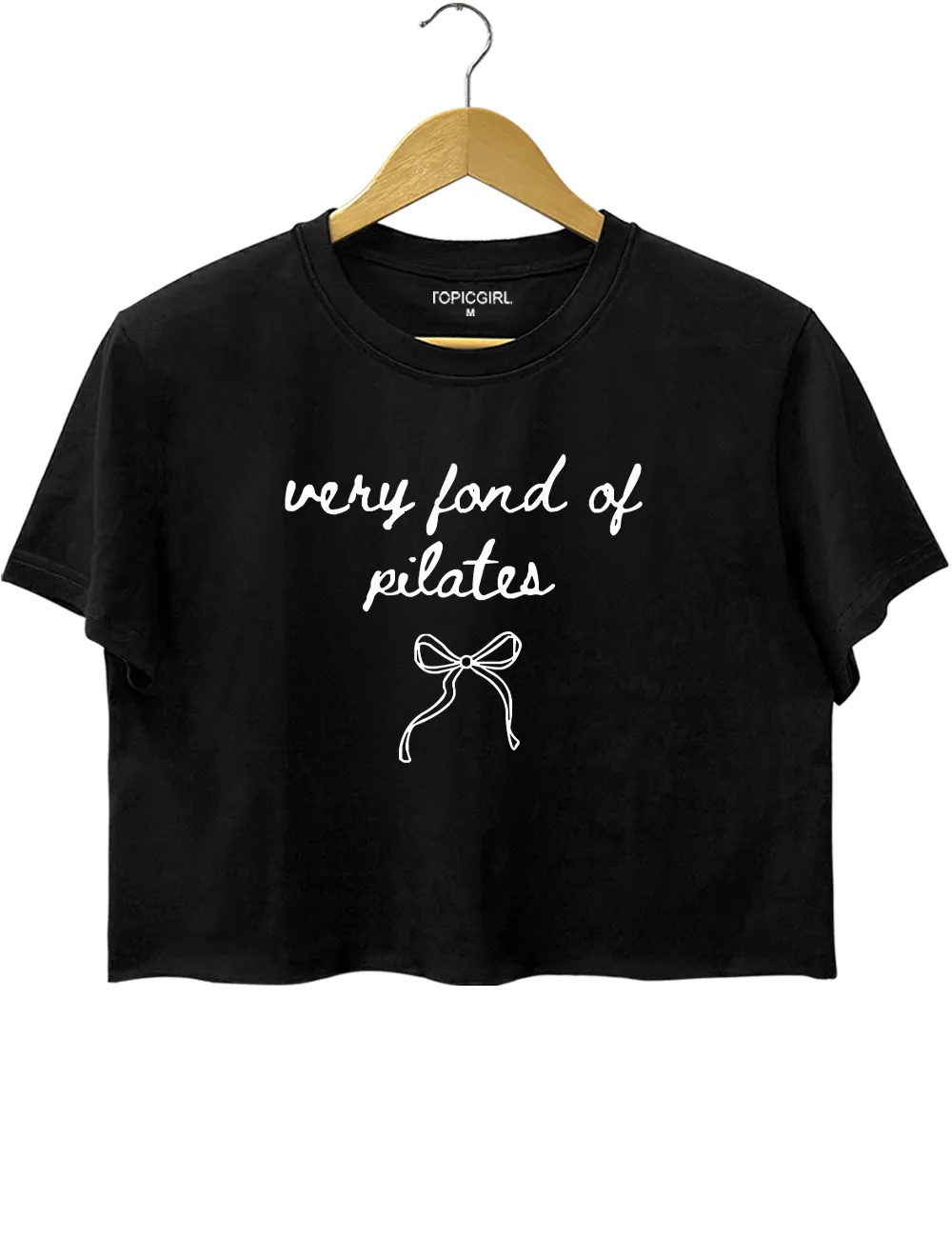Very Fond Of Pilates Crop Top sold by Topic Girl product image thumbnail 3