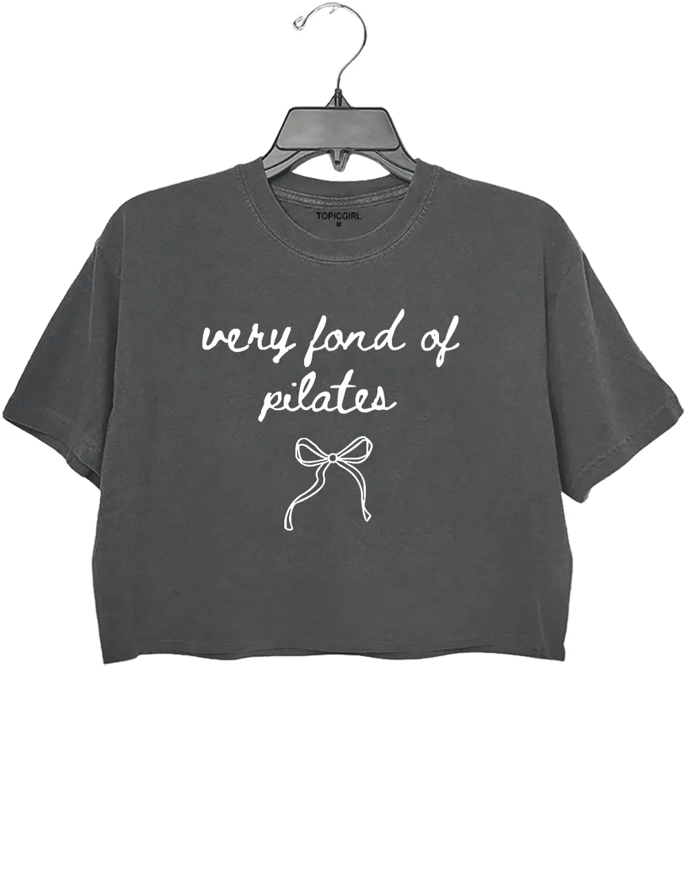 Very Fond Of Pilates Crop Top sold by Topic Girl