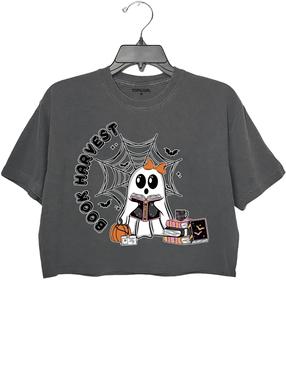 Book Harvest Crop Top sold by Topic Girl product image thumbnail 2