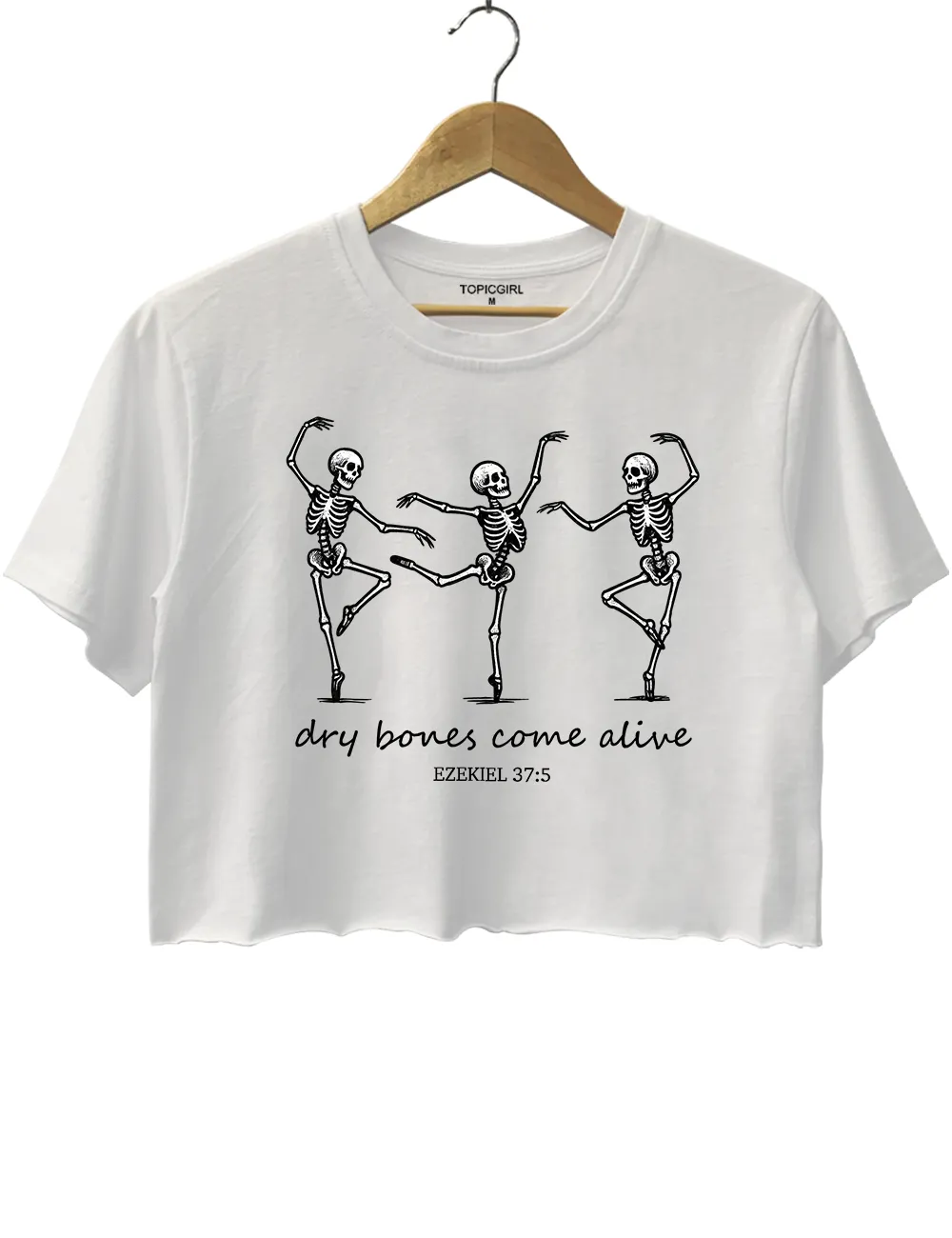 Dry Bones Come Alive Crop Top sold by Topic Girl product image thumbnail 2