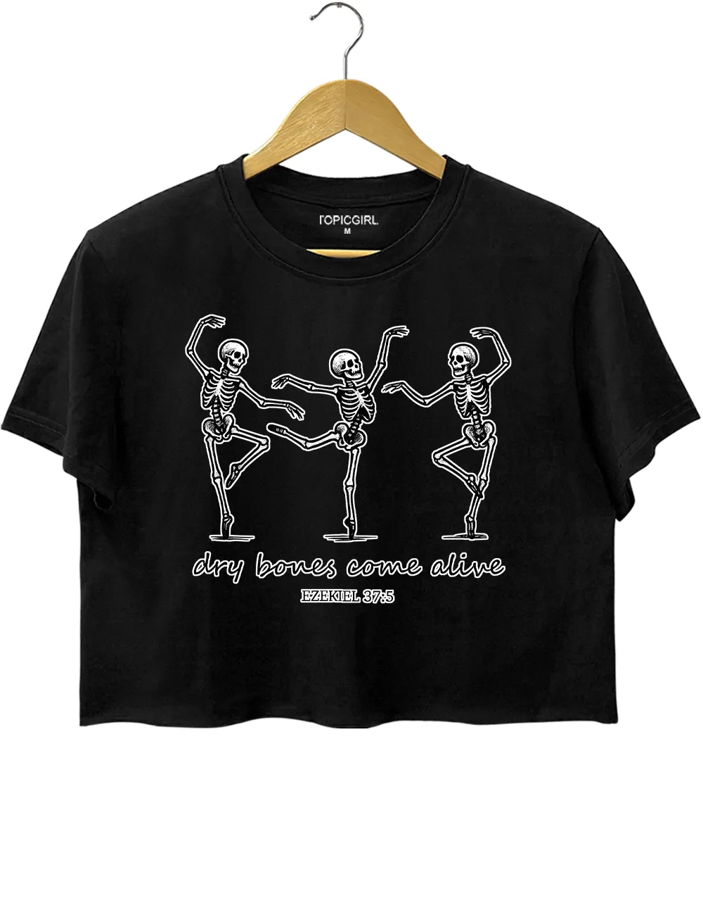 Dry Bones Come Alive Crop Top sold by Topic Girl product image thumbnail 3