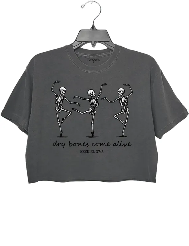 Dry Bones Come Alive Crop Top sold by Topic Girl