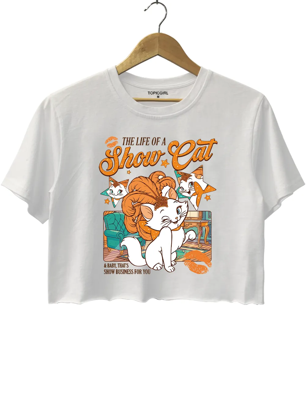 The Life Of A ShowCat Crop Top sold by Topic Girl product image thumbnail 2