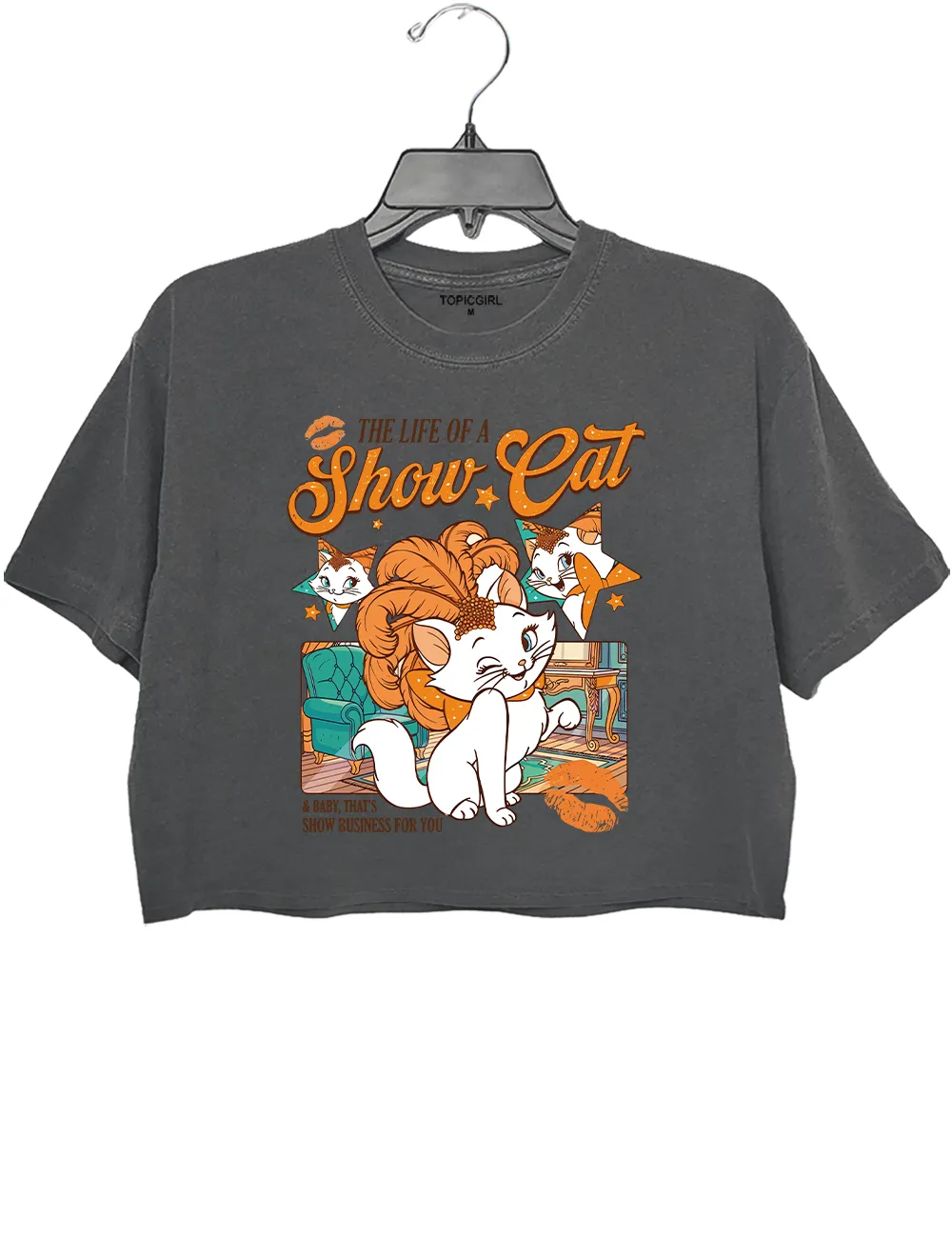 The Life Of A ShowCat Crop Top sold by Topic Girl