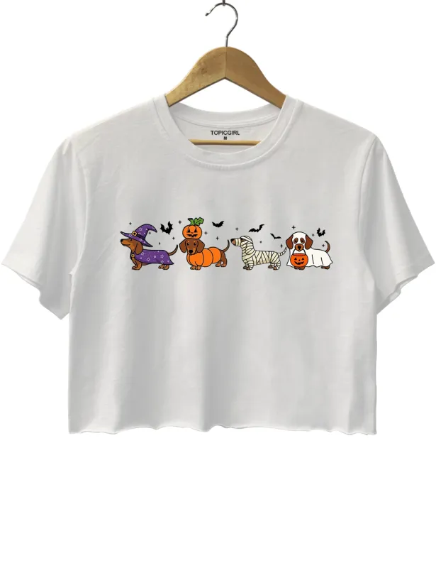 Halloween Dachshund Crop Top sold by Topic Girl