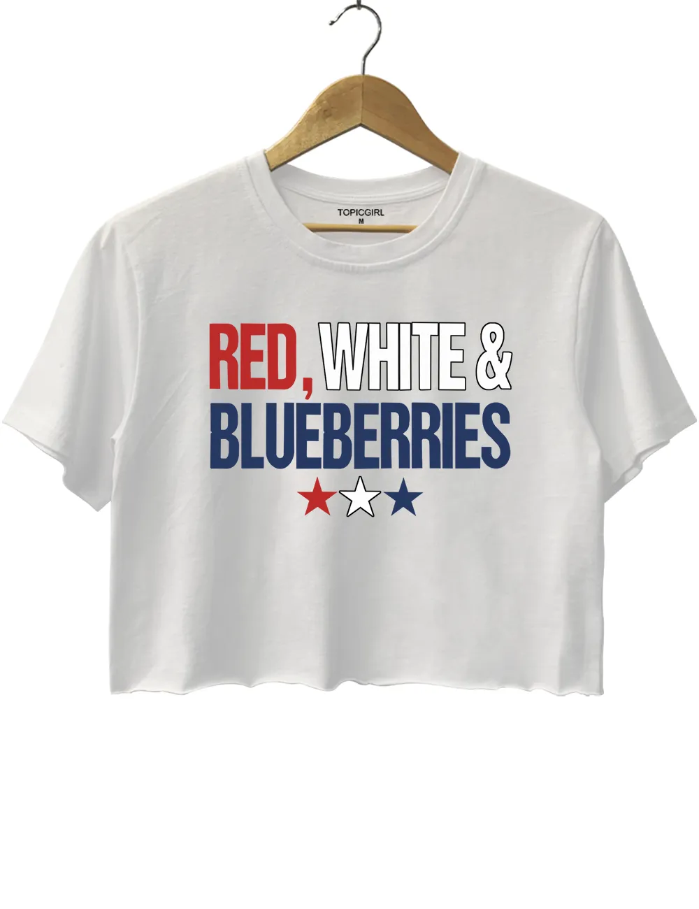 Red, White and Blueberries Memorial Freedom Human Rights Crop Top sold by Topic Girl