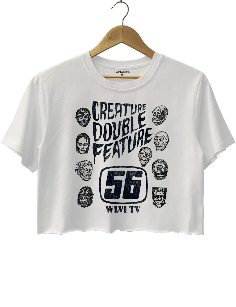 Creature Feature 70s Horror Crop Top sold by Topic Girl