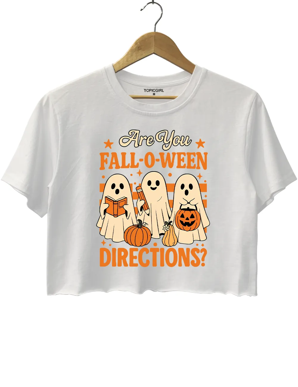 Are You Fall O Ween Directions Crop Top sold by Topic Girl product image thumbnail 2