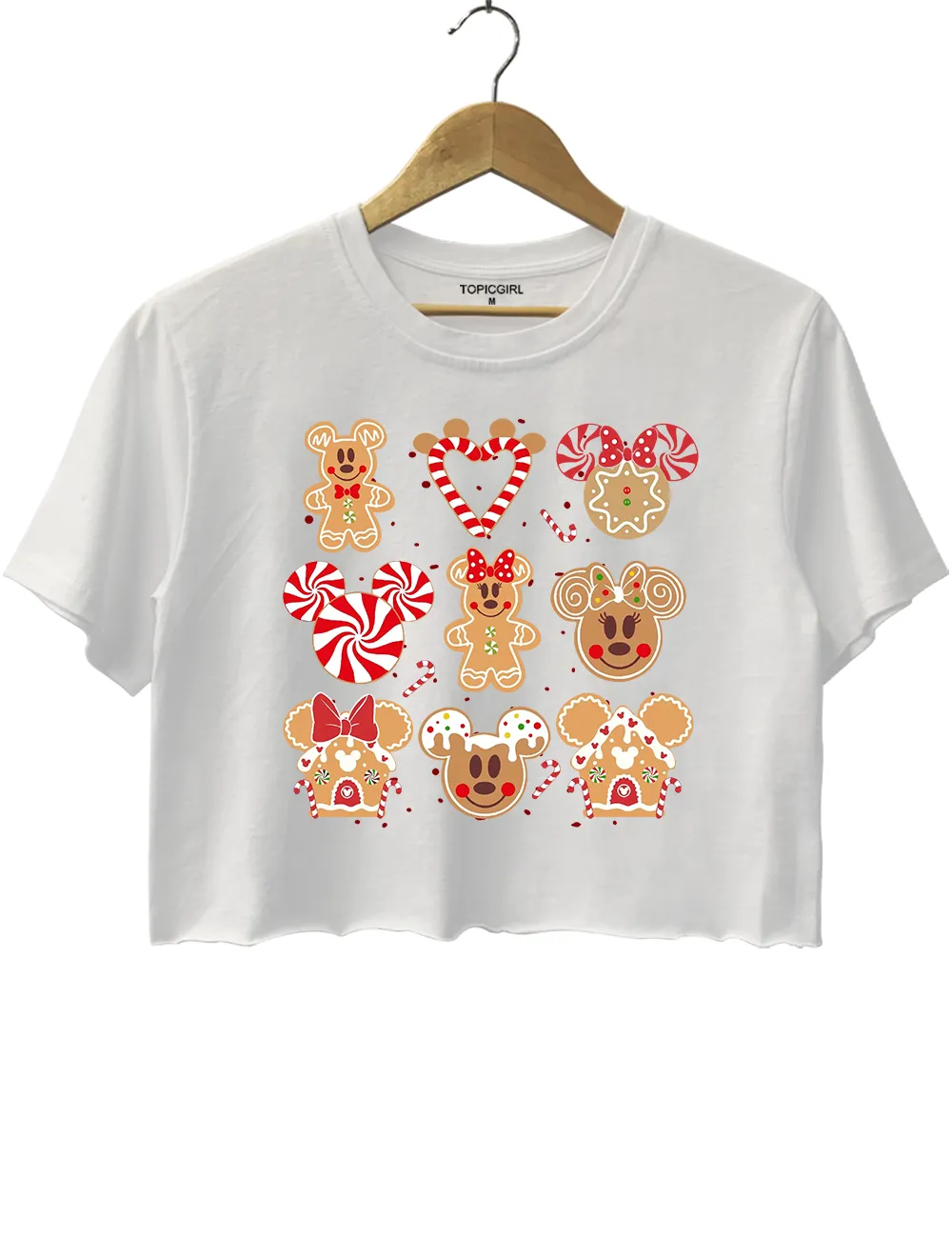Gingerbread Christmas Treats Crop Top sold by Topic Girl