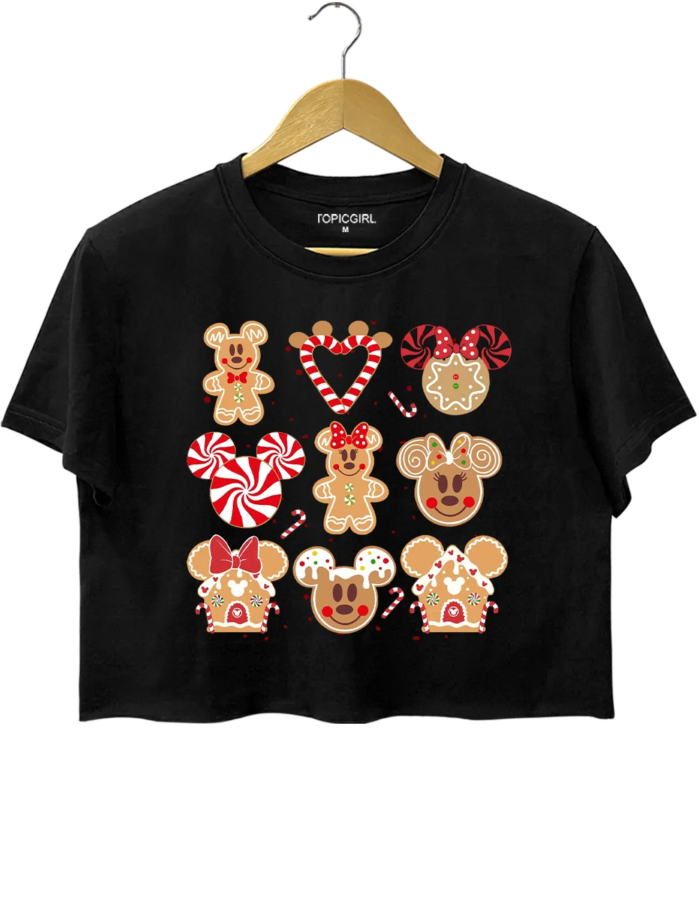 Gingerbread Christmas Treats Crop Top sold by Topic Girl product image thumbnail 3