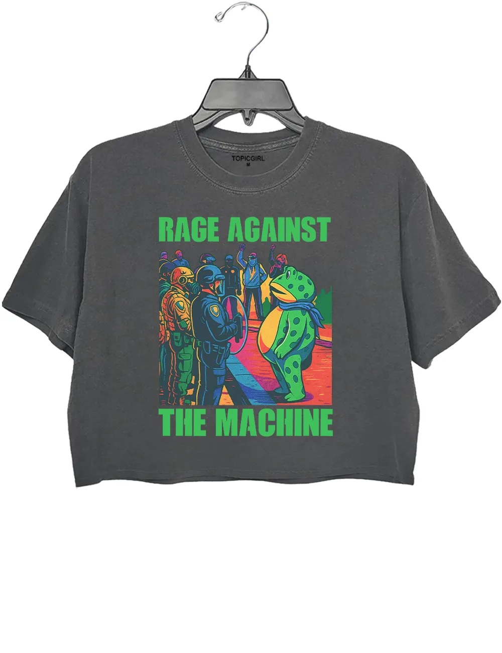 Portland Frog Anti-ICE Crop Top sold by Topic Girl product image thumbnail 2