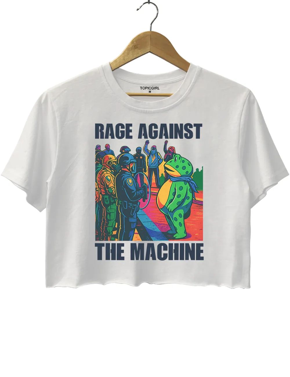 Portland Frog Anti-ICE Crop Top sold by Topic Girl