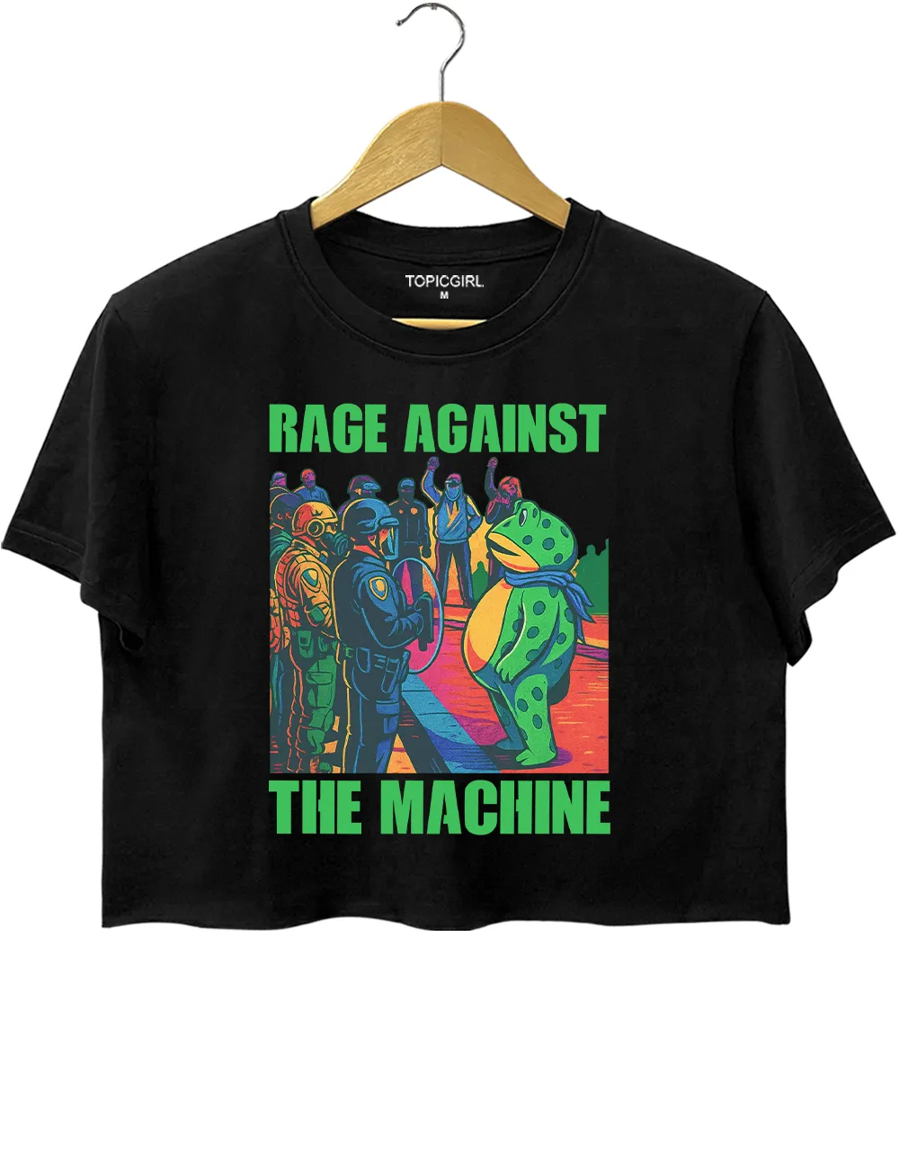 Portland Frog Anti-ICE Crop Top sold by Topic Girl product image thumbnail 3