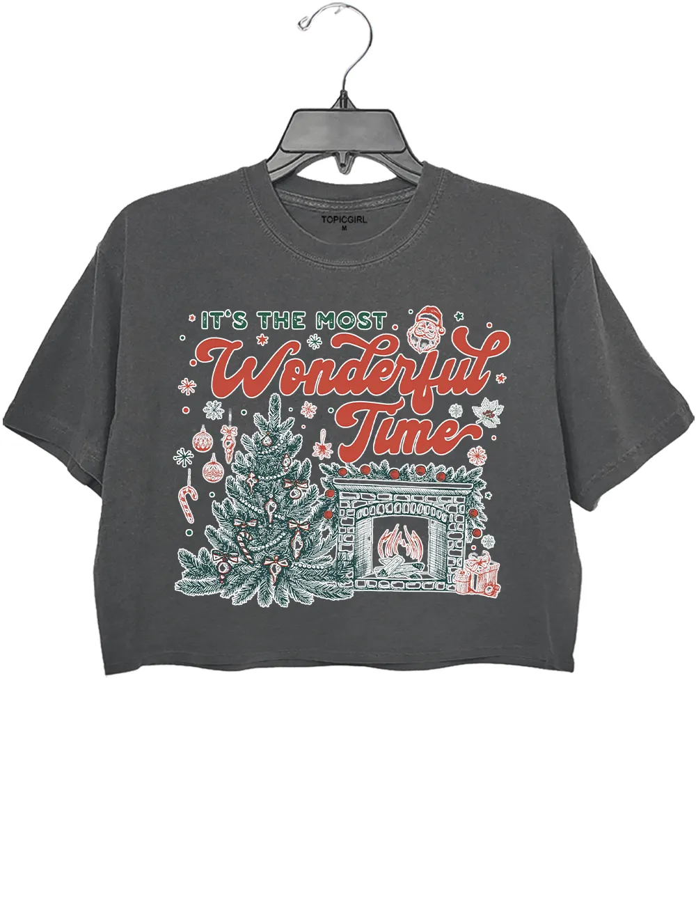 Christmas Time Crop Top sold by Topic Girl product image thumbnail 2