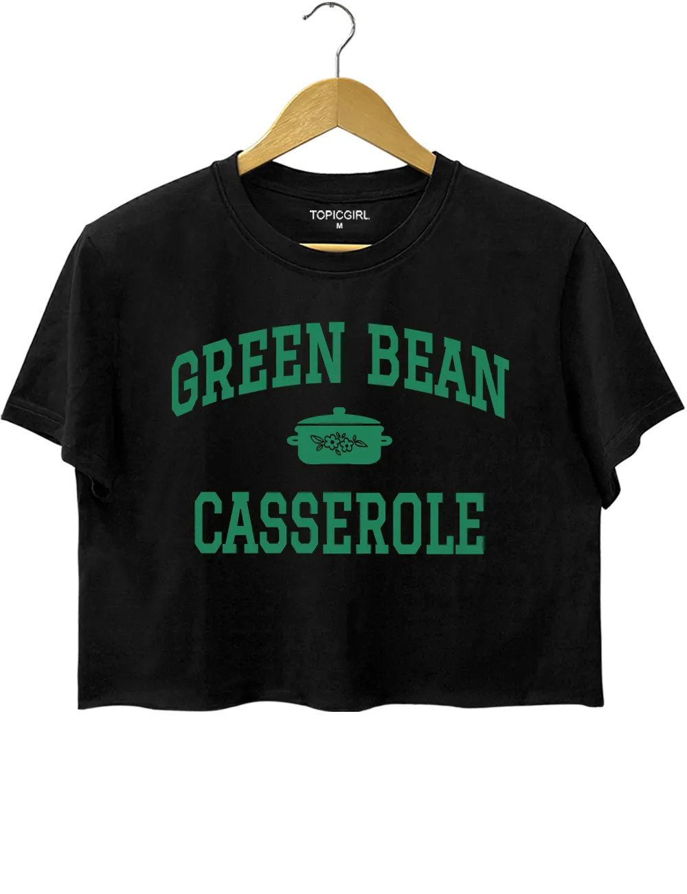 Green Bean Casserole Funny Thanksgiving Crop Top sold by Topic Girl product image thumbnail 3