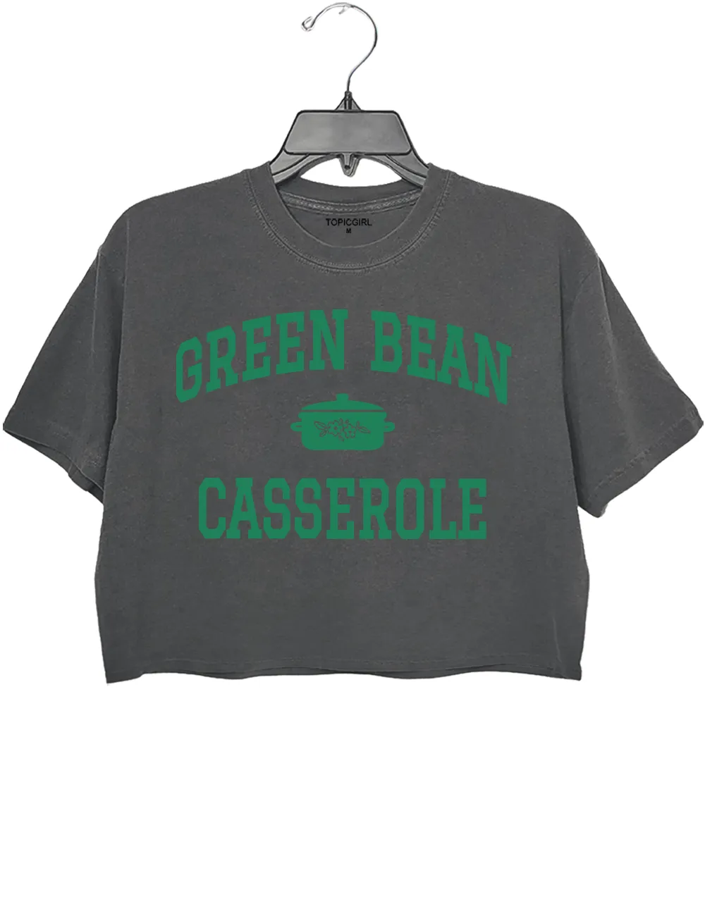 Green Bean Casserole Funny Thanksgiving Crop Top sold by Topic Girl product image thumbnail 2