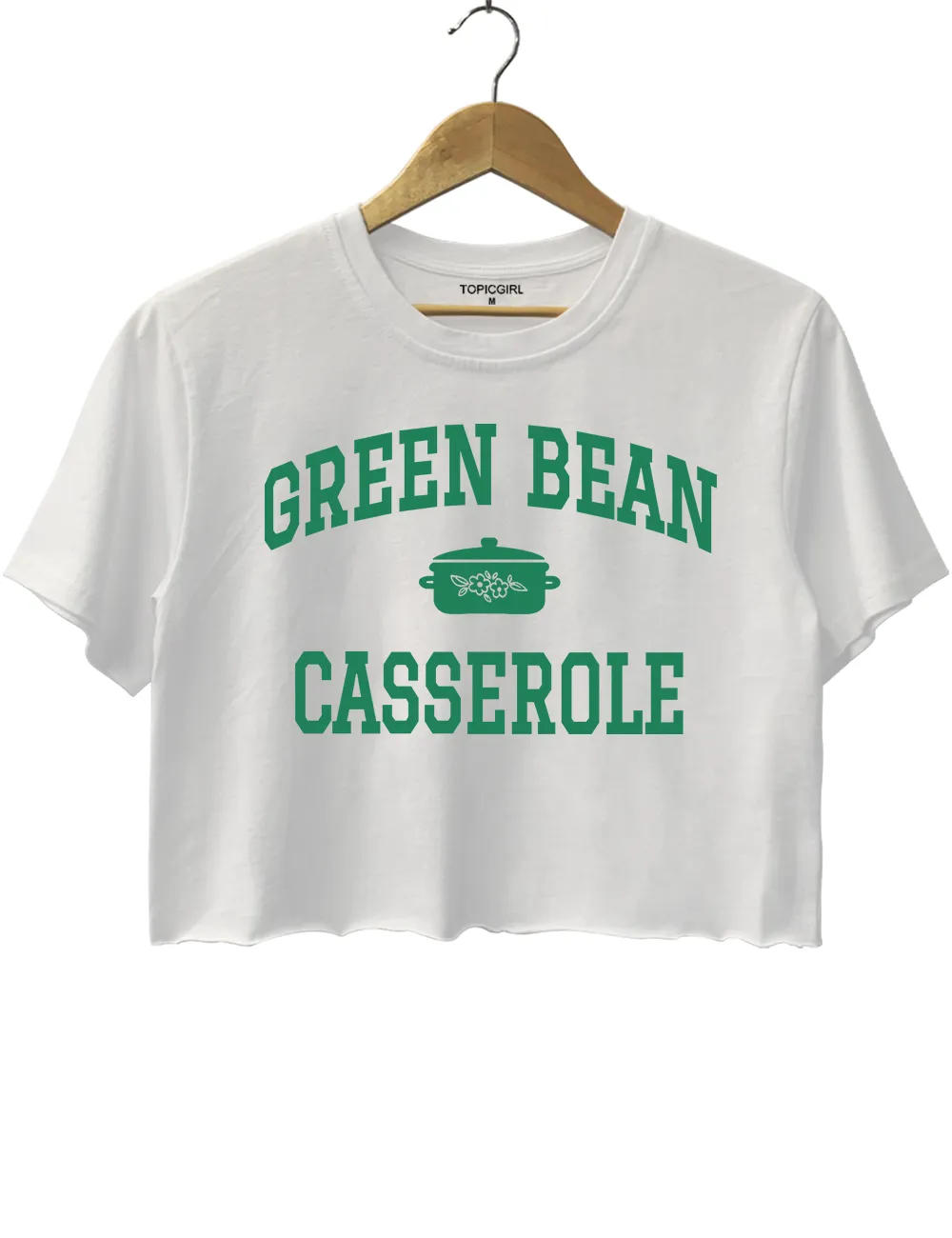 Green Bean Casserole Funny Thanksgiving Crop Top sold by Topic Girl